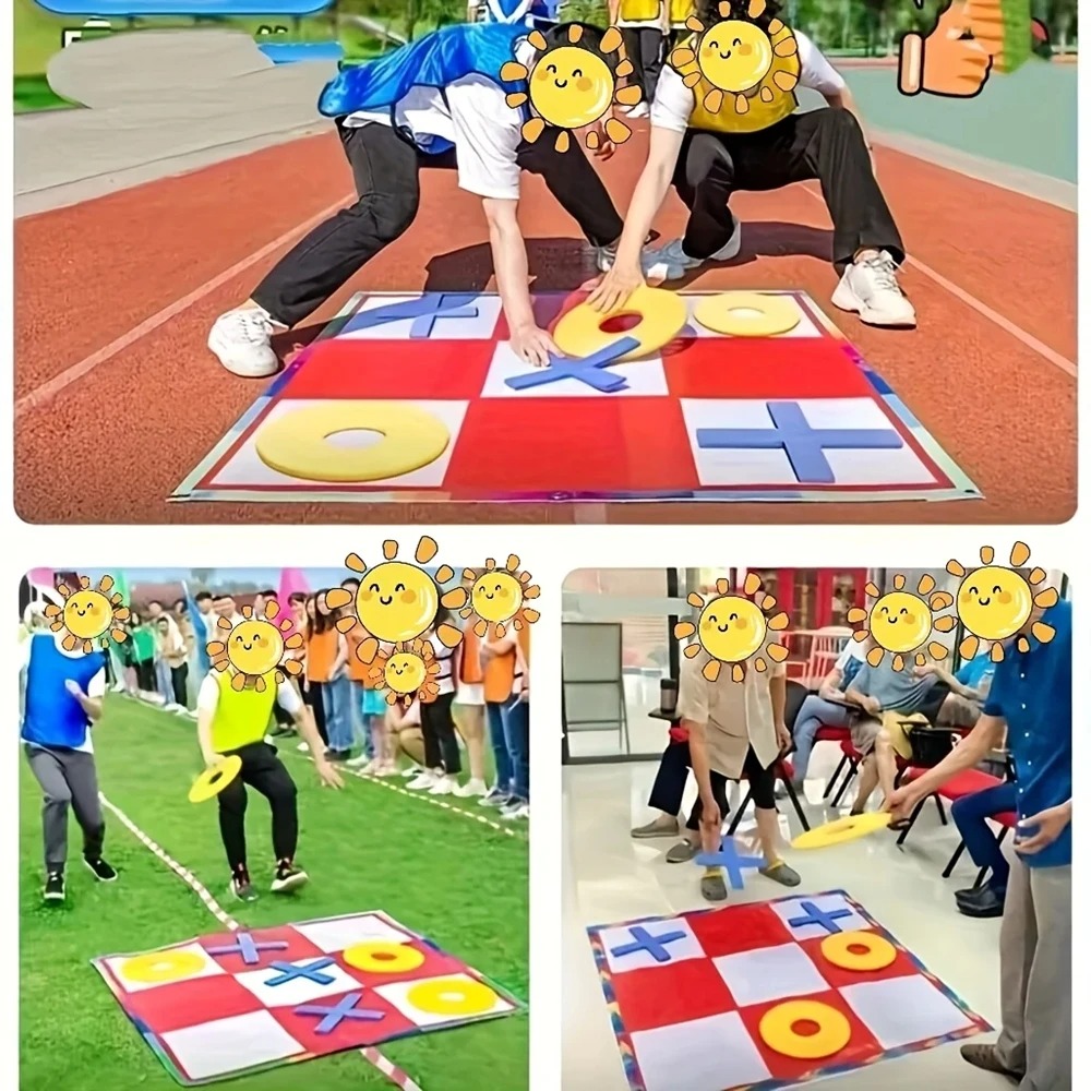 Party Games Kids And Adults - ティックトゥーゲーム、チェッカーズゲーム、インタラクティブレジャースポーツ、グループチームビルディングゲーム、子供と大人向け、カーニバルゲーム、パーティーの景品