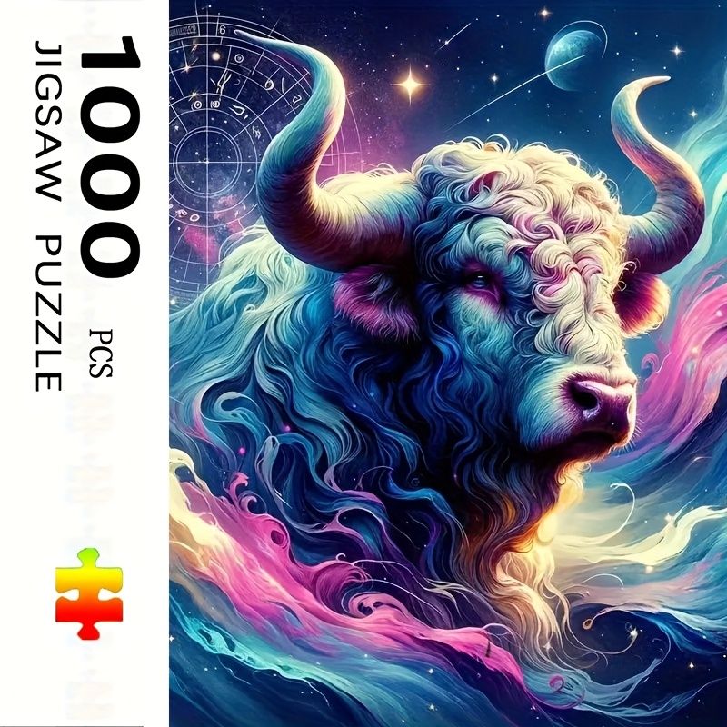 Zodiac Party Games - 500/1000/1200/2000ピース ジグソーパズル 牡牛座 星座 挑戦的な家族向けアクティビティゲーム パーティー