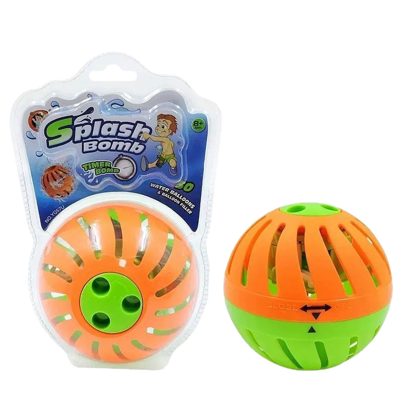 Party Games Bomb - スローソークタイマーウォーターボム50個入りソフトスプラッシュバルーン、子供用プールパーティー、屋外水遊び用