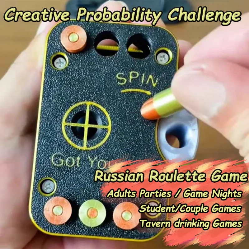 Party Games Adults Drinking - ロシアの確率チャレンジルーレットゲームおもちゃ2025ポケットルーレットホイールショット/ドリンクゲーム 大人向けパーティー、ゲームナイト用