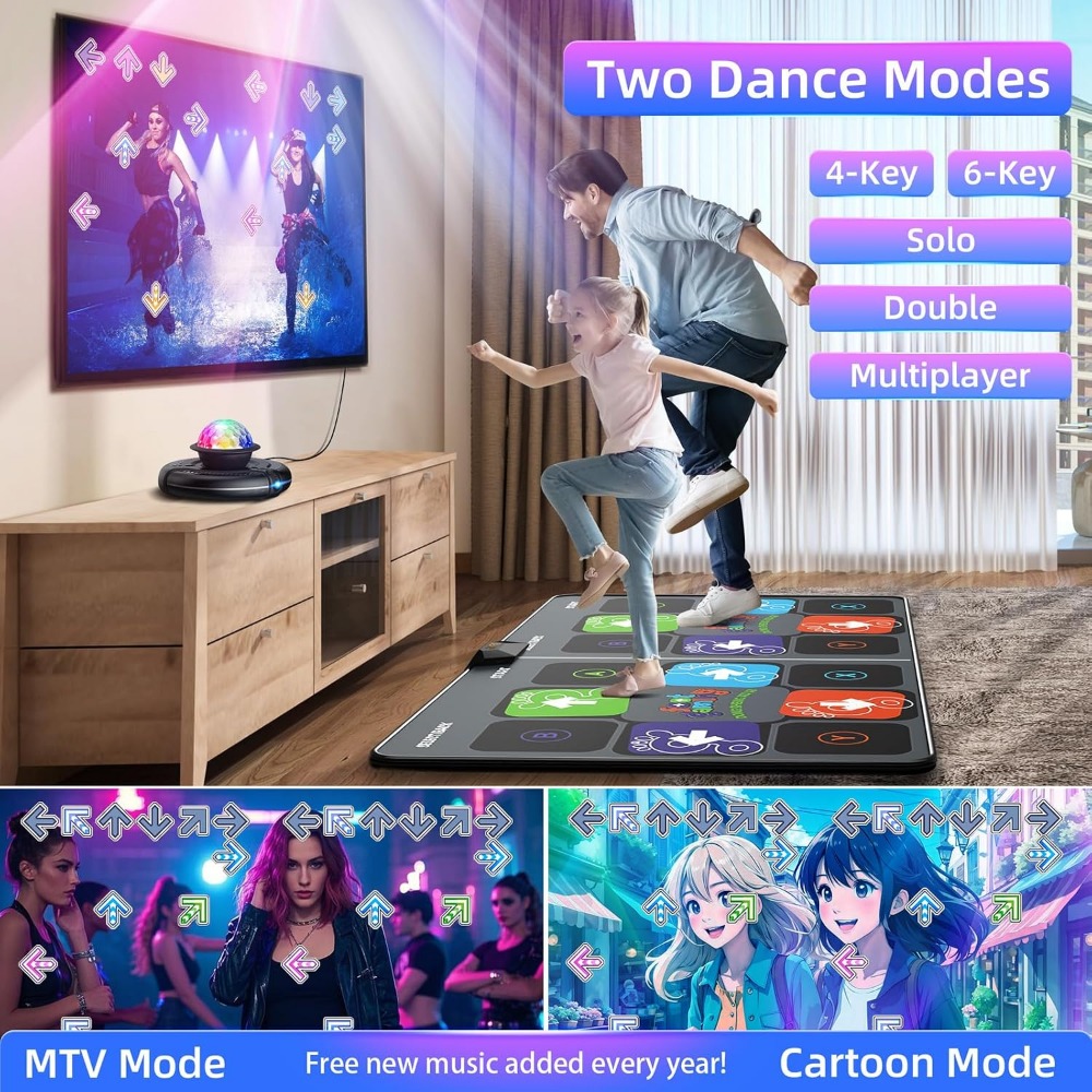 エクササイズと楽しい時間のためのワイヤレスダンスマット、テレ - Party Games Nintendo Switch のレビューと価格
