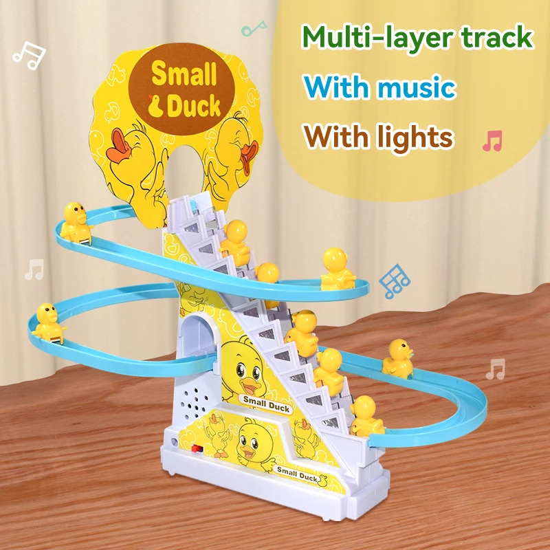 自動登坂アヒルトラックおもちゃセット、DIYレール＆ローラー - Ladder Toss Set のレビューと価格