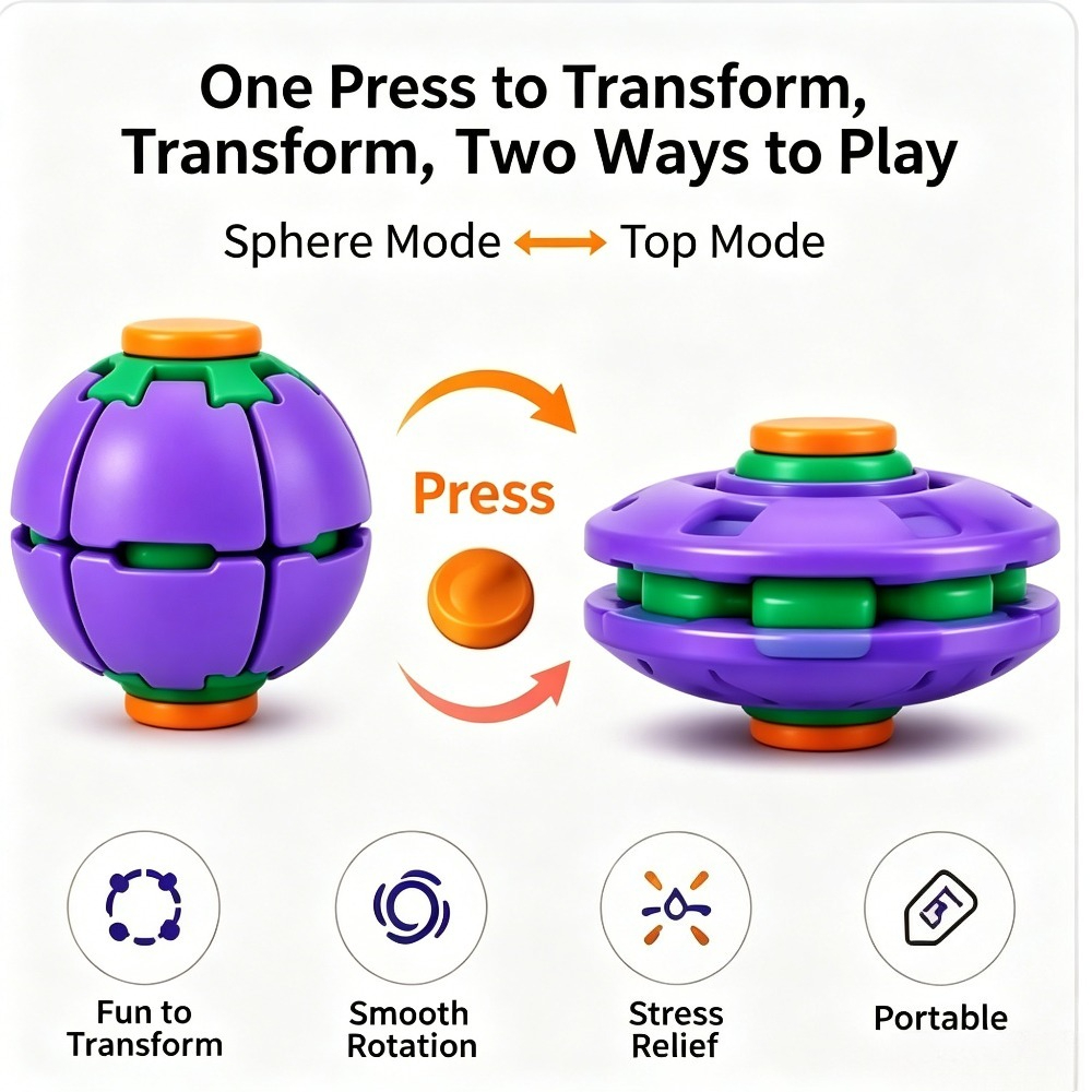 変形フィジェットスピナーボールプレスで回転、ストレス解消おも - Party Games For Adults のレビューと価格