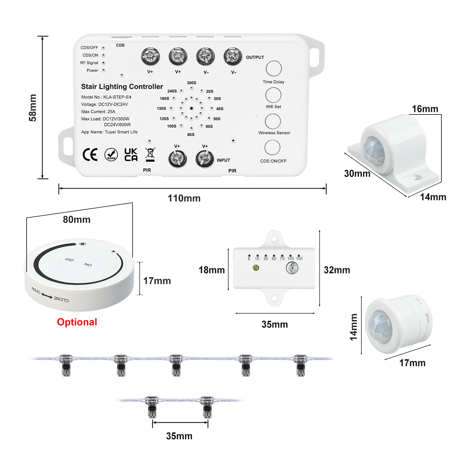 5-30 ステップ新しい Tuya Wifi 階段ライトキッ - Ladder Toss Set のレビューと価格