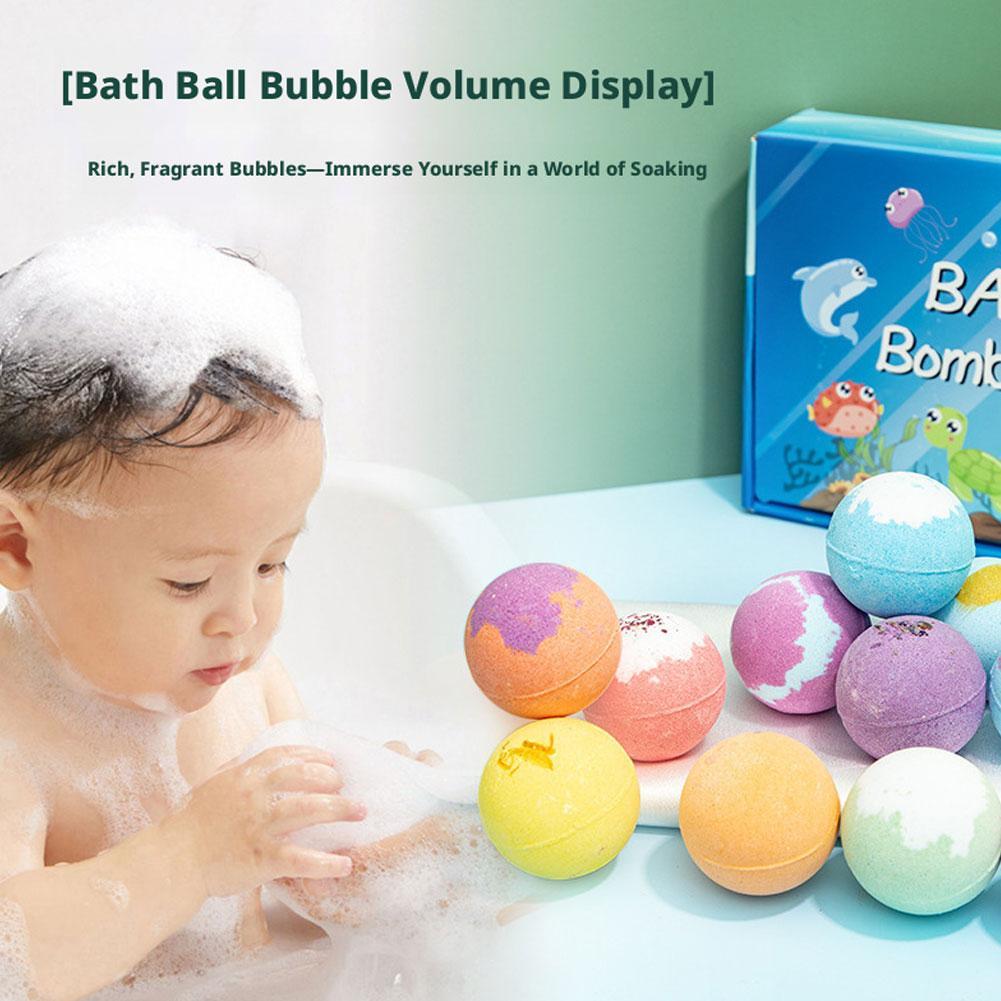 12個入り子供用バスボム、海の生き物のおもちゃ入り、発泡入浴 - Party Games Bomb のレビューと価格