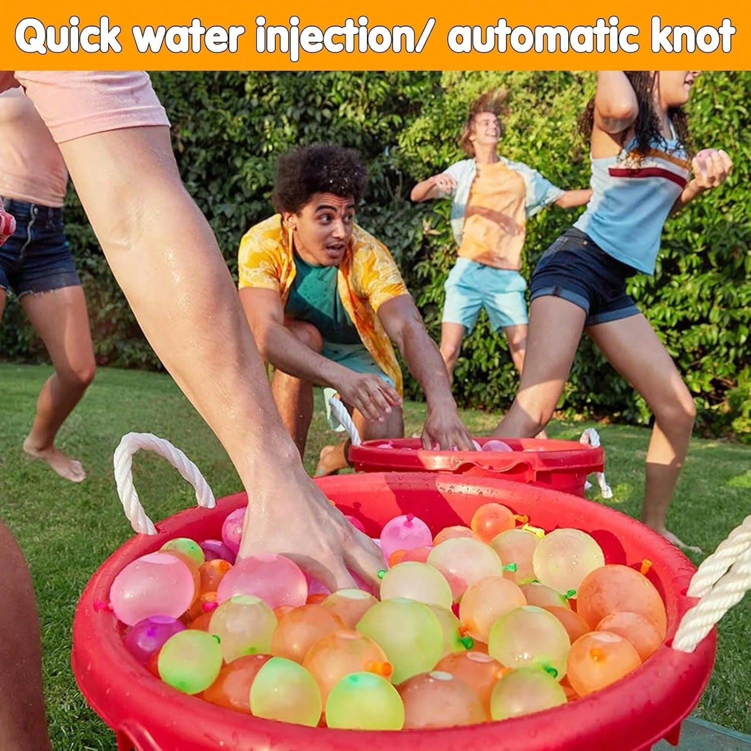 111個の水風船、高速噴射スプラッシュトイ、急速充填バルーン - Party Games Bomb のレビューと価格