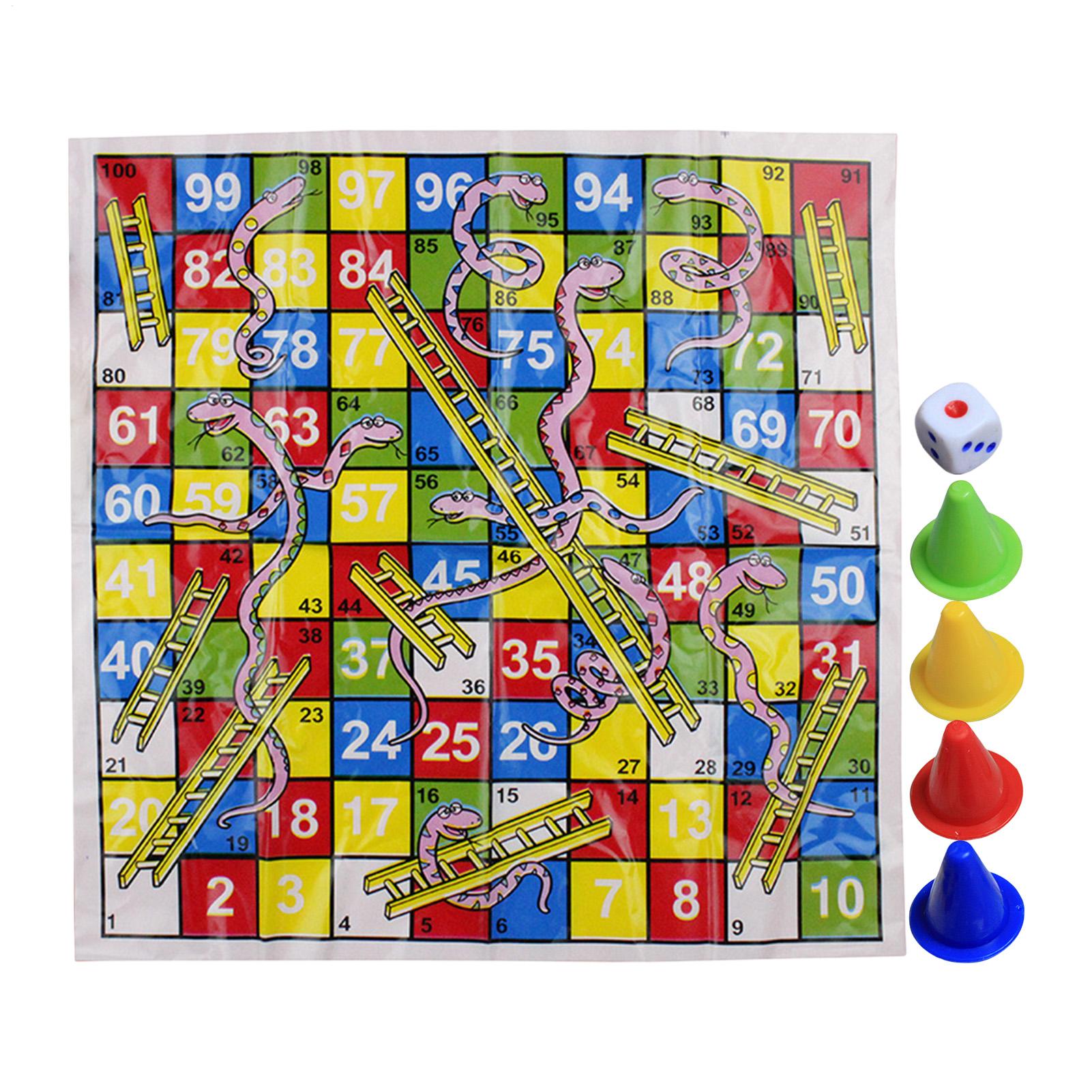 ミニスネークアンドラダーボードゲームセット、コンパクトなデザ - Party Games Kids And Adults のレビューと価格