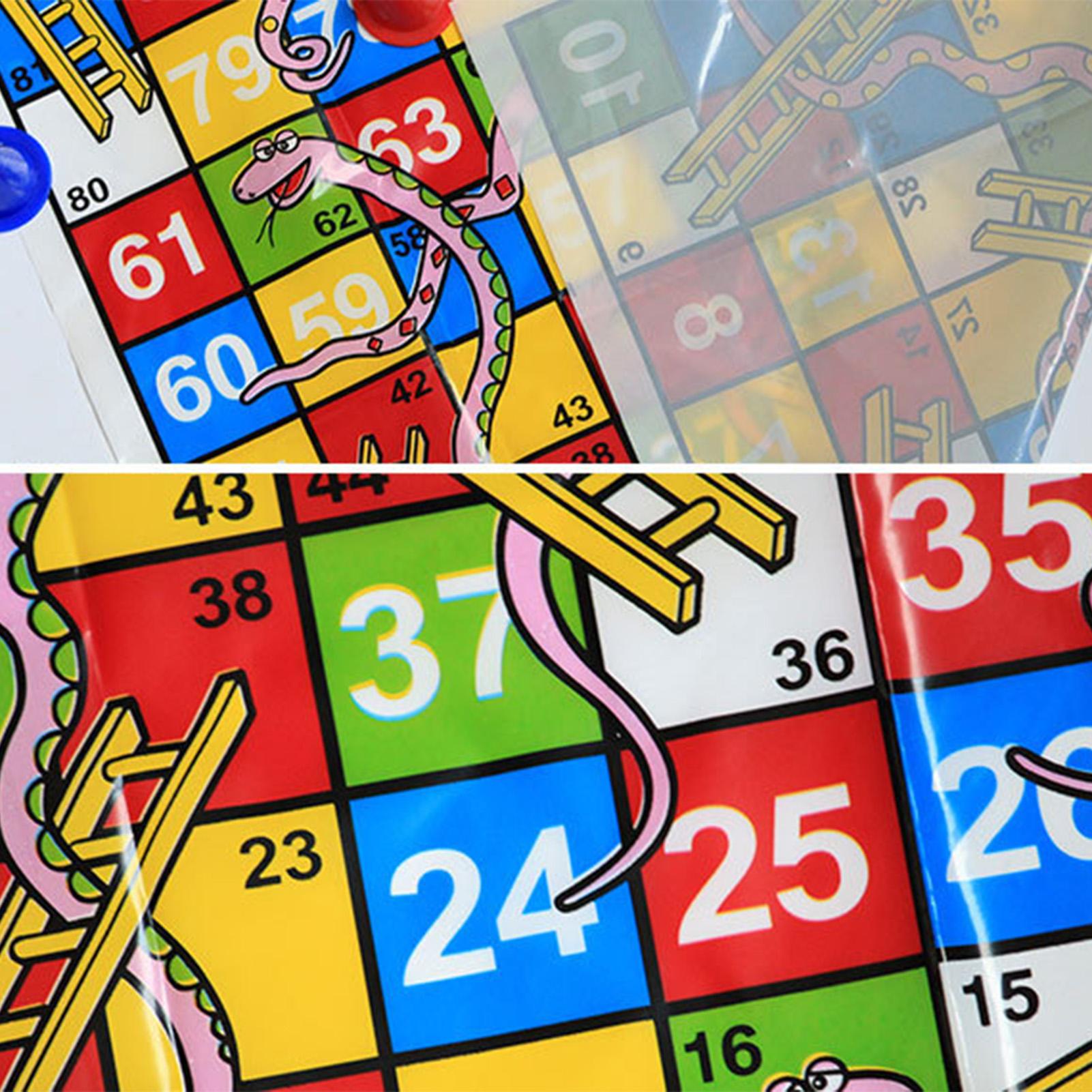 ミニスネークアンドラダーボードゲームセット、コンパクトなデザ - Party Games Kids And Adults のレビューと価格
