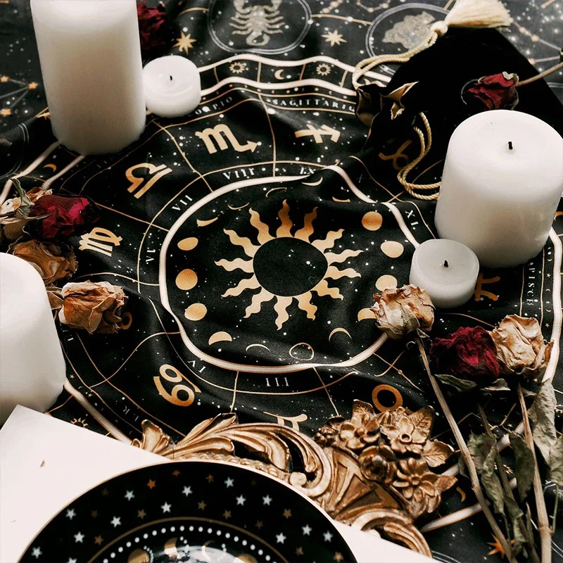 タロットクロス干支ホイール占星術ベルベットクロス占いボードゲ - Zodiac Party Games のレビューと価格
