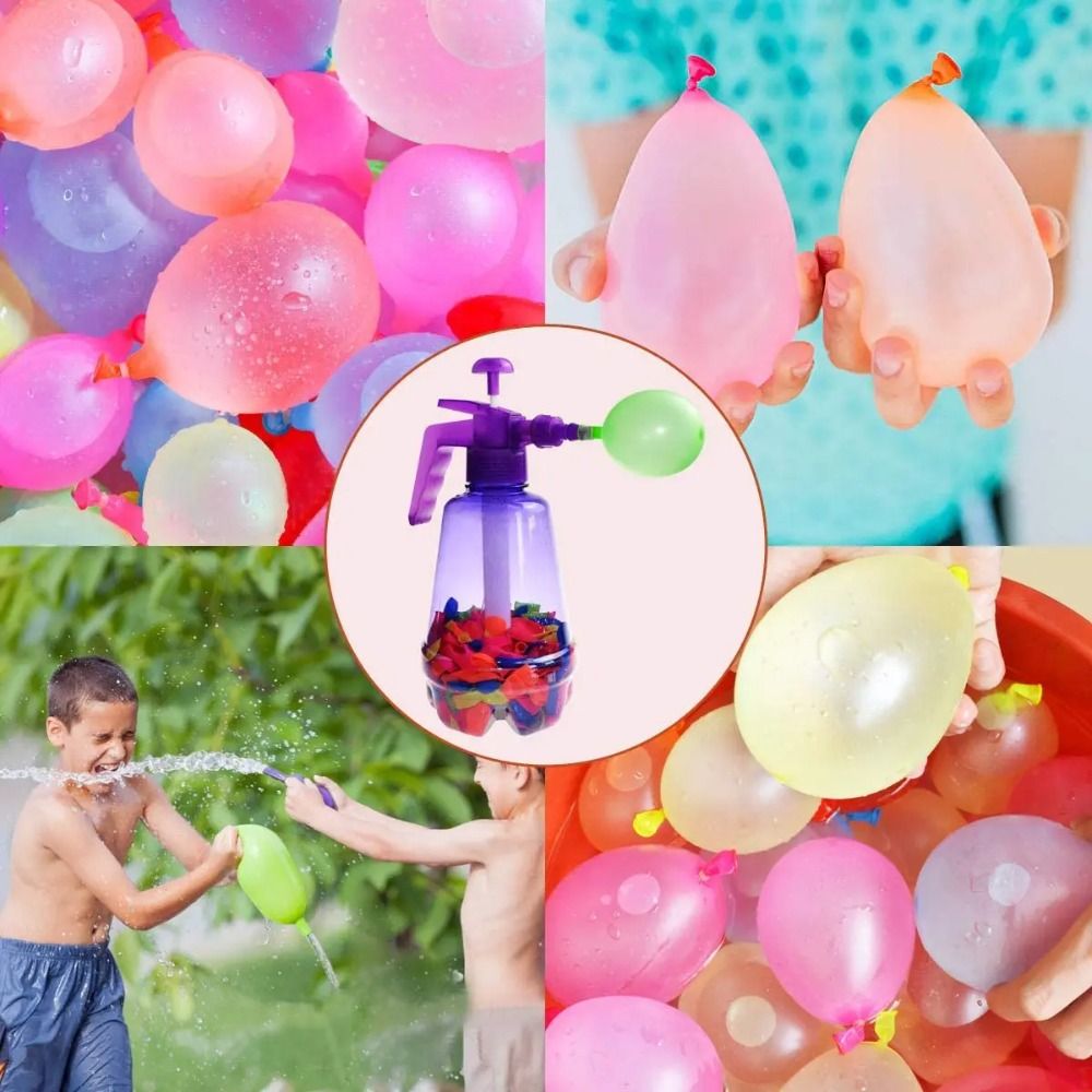 新しいポータブル空気水爆弾バルーンポンプ子供用パーティー屋外 - Party Games Bomb のレビューと価格