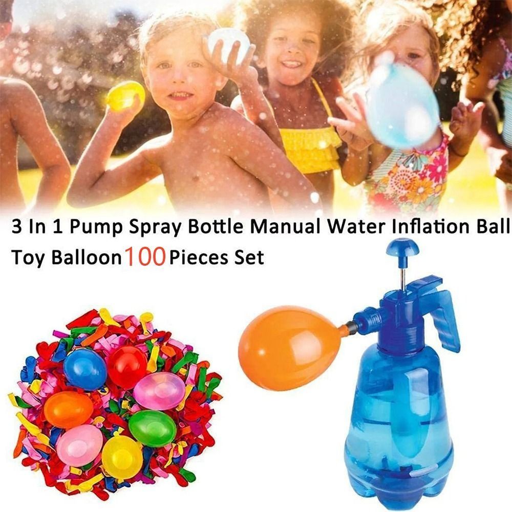 新しいポータブル空気水爆弾バルーンポンプ子供用パーティー屋外 - Party Games Bomb のレビューと価格
