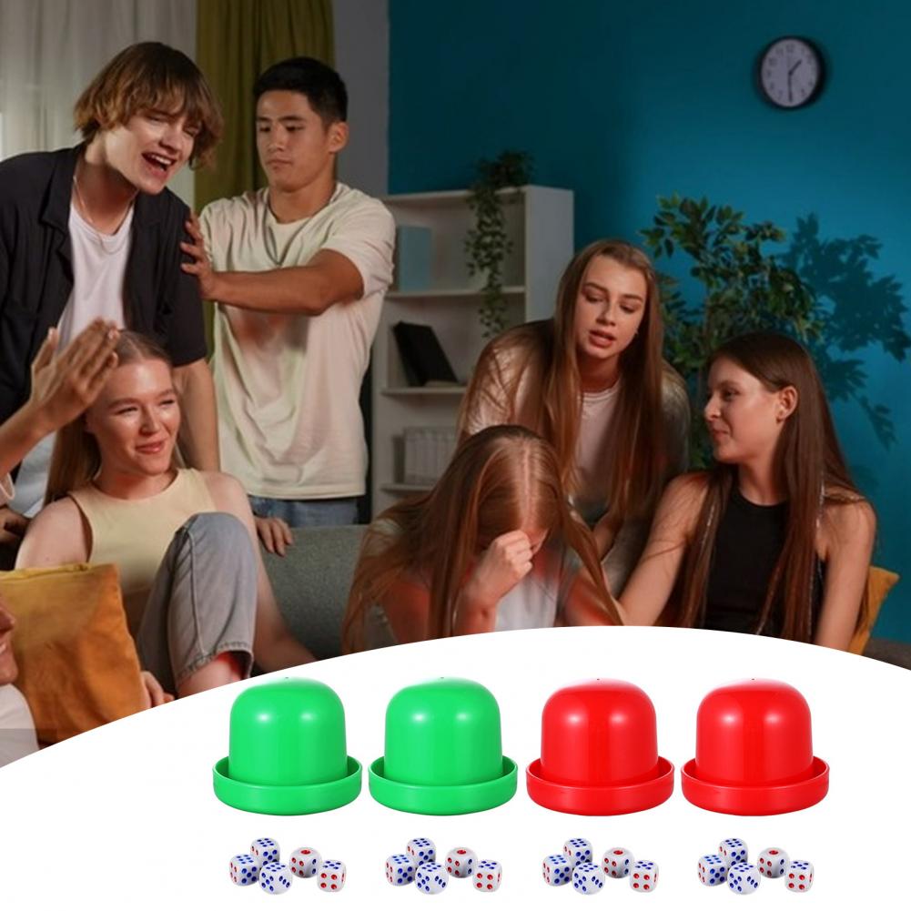 8.5cmサイコロカップ2個セット、ベース付き10ドットサイ - Party Games No Equipment のレビューと価格