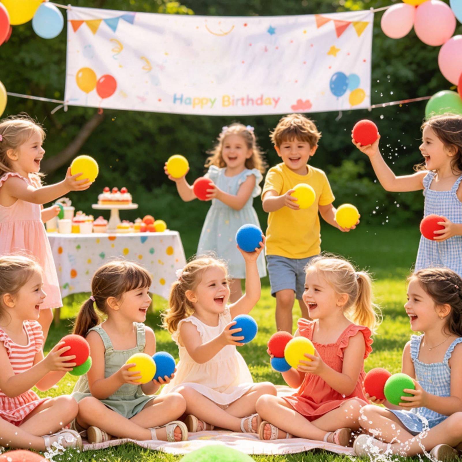 水しぶきボール 100個 再利用可能 インタラクティブ吸水ゲ - Party Games Bomb のレビューと価格
