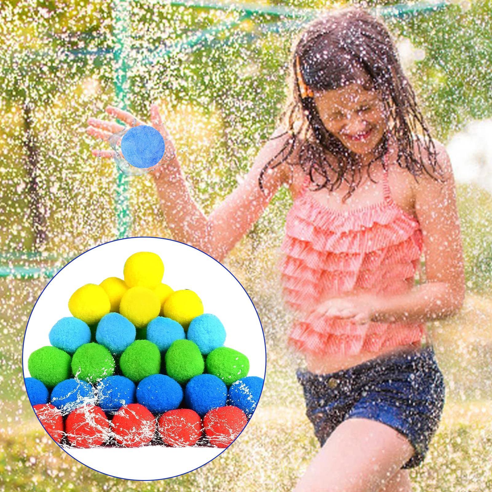 水しぶきボール 100個 再利用可能 インタラクティブ吸水ゲ - Party Games Bomb のレビューと価格