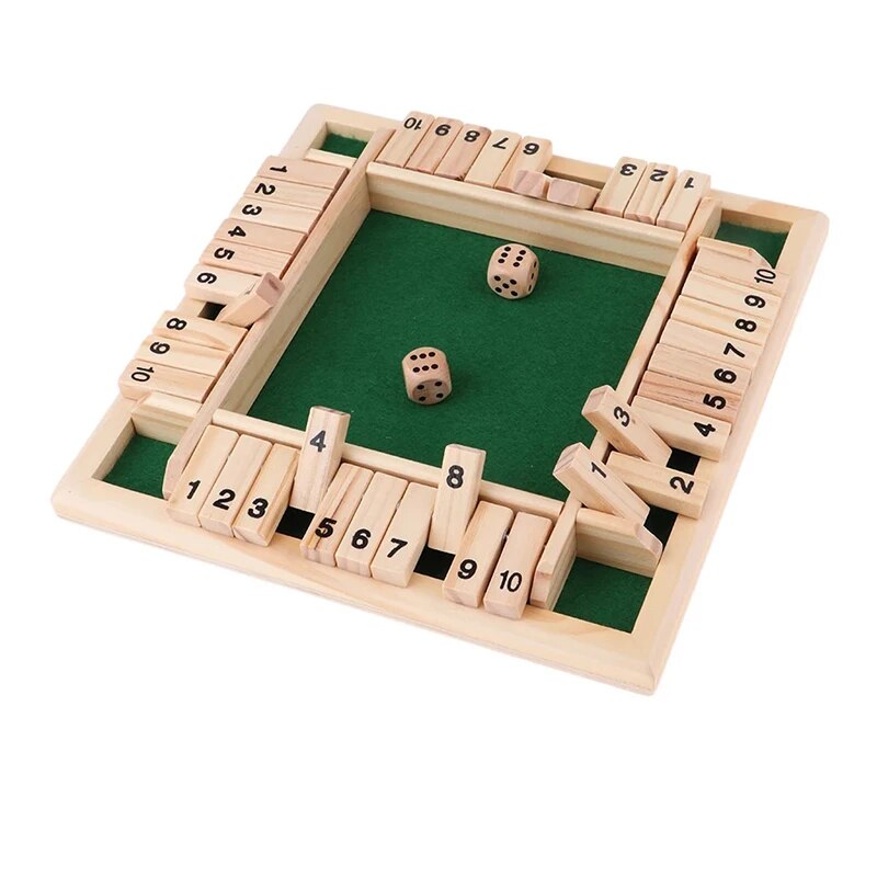 デラックス 4 面 10 数字 シャット ザ ボックス ボー - Party Games Adults Drinking のレビューと価格