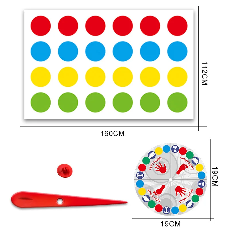 売れ筋のツイスターゲーム、体操用のクラシックバランスマット、 - Party Games Physical のレビューと価格